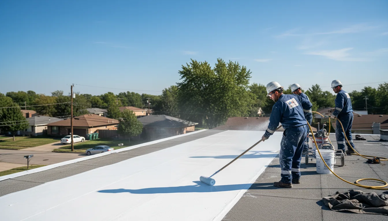 Commercial roof coating in La Joya, NM near me